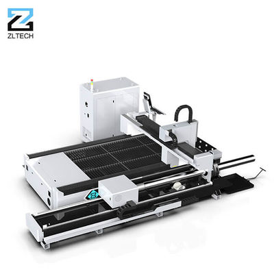 دستگاه برش لیزری فیبر لوله فلزی CNC 3015 1500x3000 میلی متر برای ورق لوله آلومینیومی فولادی